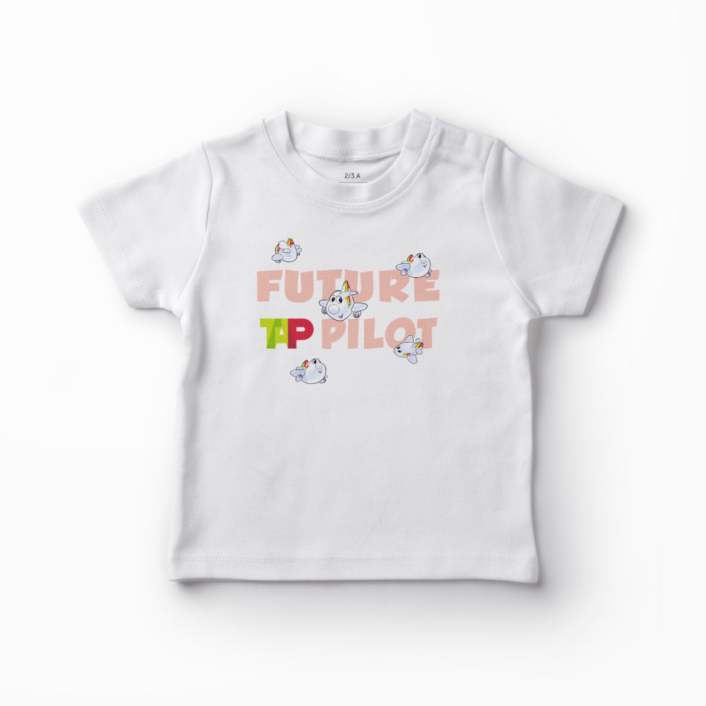 T-shirt Future TAP Pilot – Rosa | 4 – 5 anos