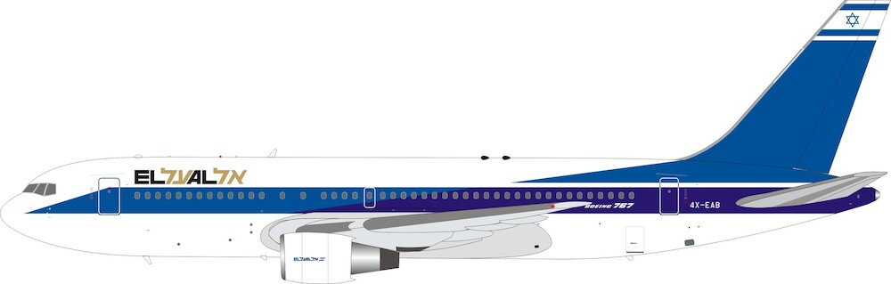 Boeing 767-200 El Al Israel Airlines 4X-EAB Product code IF762LY0122