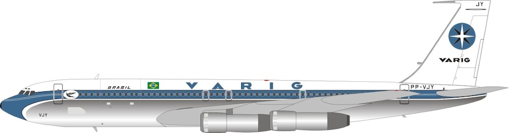 Boeing 707-300 Varig PP-VJY Product code RM2006