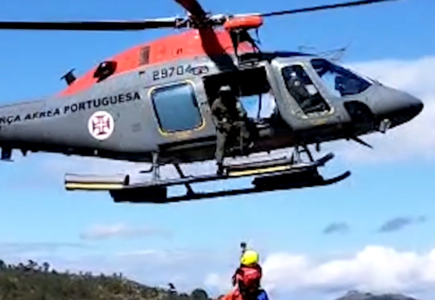 Força Aérea Portuguesa resgata ferido em ravina na Serra da Estrela (com vídeo)