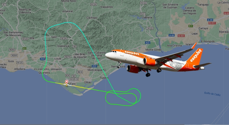 Avião da easyJet fez aterragem de emergência pouco depois de levantar voo em Faro