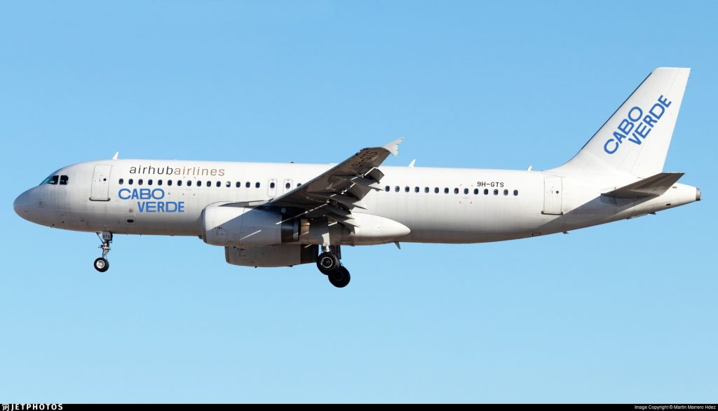 Cabo Verde Airlines fretou em regime ACMI Airbus A320