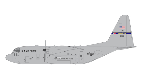 Lockheed Hercules C130H USAF North Carolina ANG 93-1561 Product code G2AFO1153