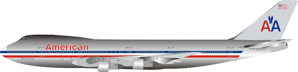 Boeing 747-123 American Airlines N9666 Product code IF741AA1122P