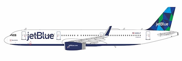 Airbus A321-200 JetBlue Airways N965JT Prism tail; the 1st US-built A321 Product code 13035