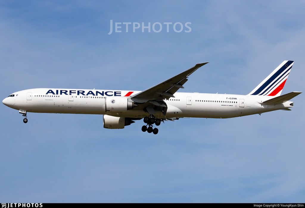 Primeiro B777-300ER da Air France equipado com as novas cabines de longo curso já está a voar (com vídeo)
