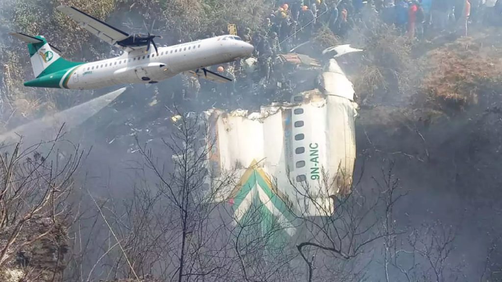 Foram recuperadas as caixas negras do ATR 72 da Yeti Airlines que caiu no Nepal