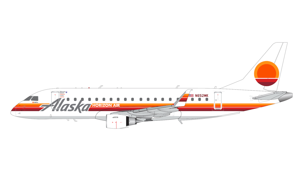 Embraer ERJ175 Alaska “Horizon Retro” N652MK – G2ASA1205