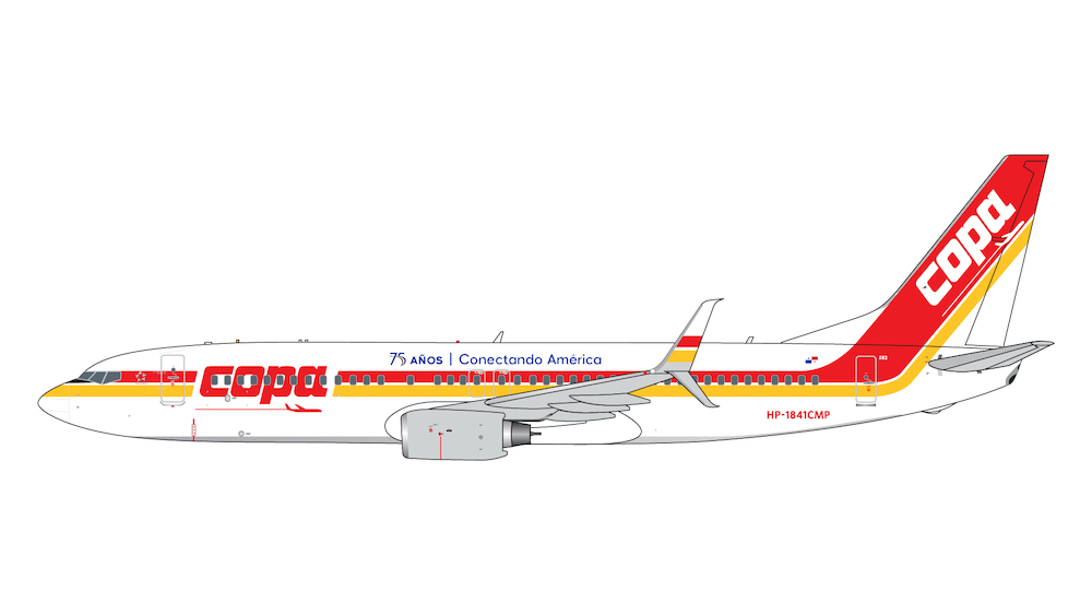 Boeing 737-800 Copa “75th Anniversary Retro” HP-1841CMP – GJCMP2180