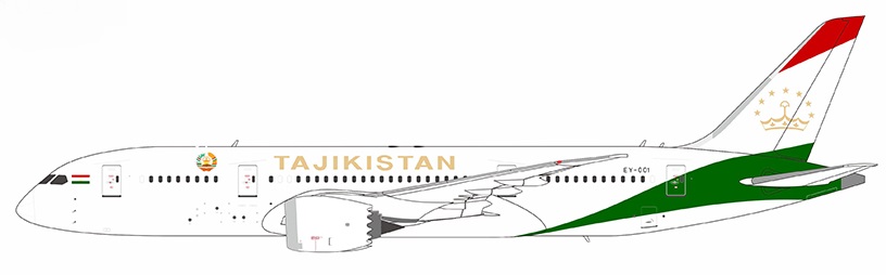 Boeing 787-8 Dreamliner Tajikistan Government EY-001 – 59023
