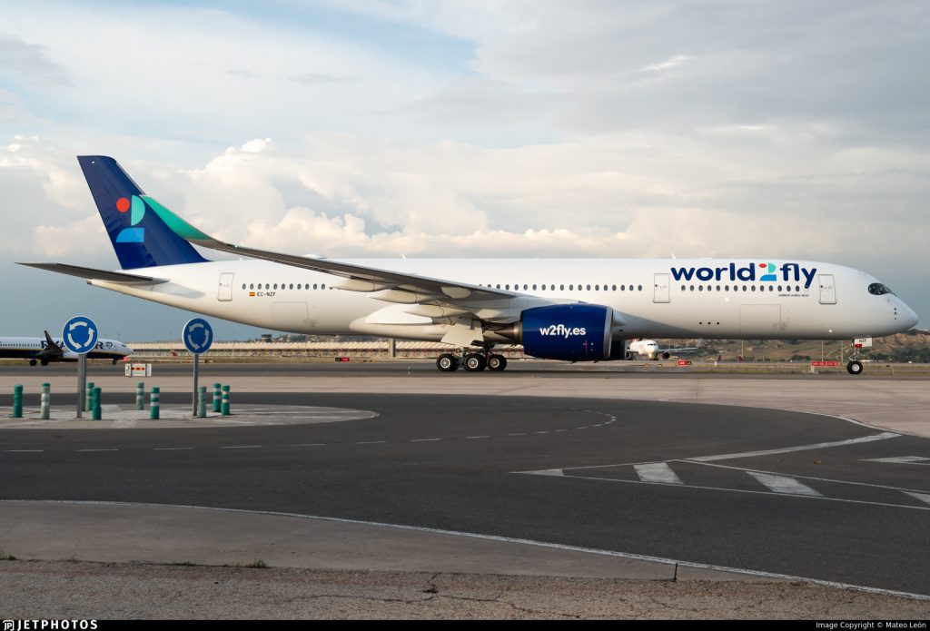 World2Fly recebeu o seu terceiro Airbus A350