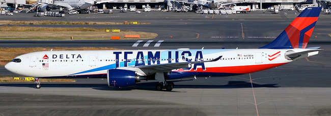 Airbus A330-941 Delta Air Lines “Team USA” N411DX detachable gear – WB4039