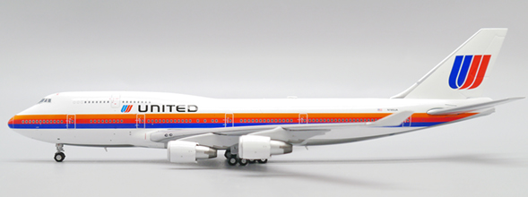Boeing 747-400 United Airlines “Saul Bass” N185UA Flaps Down – XX40088A