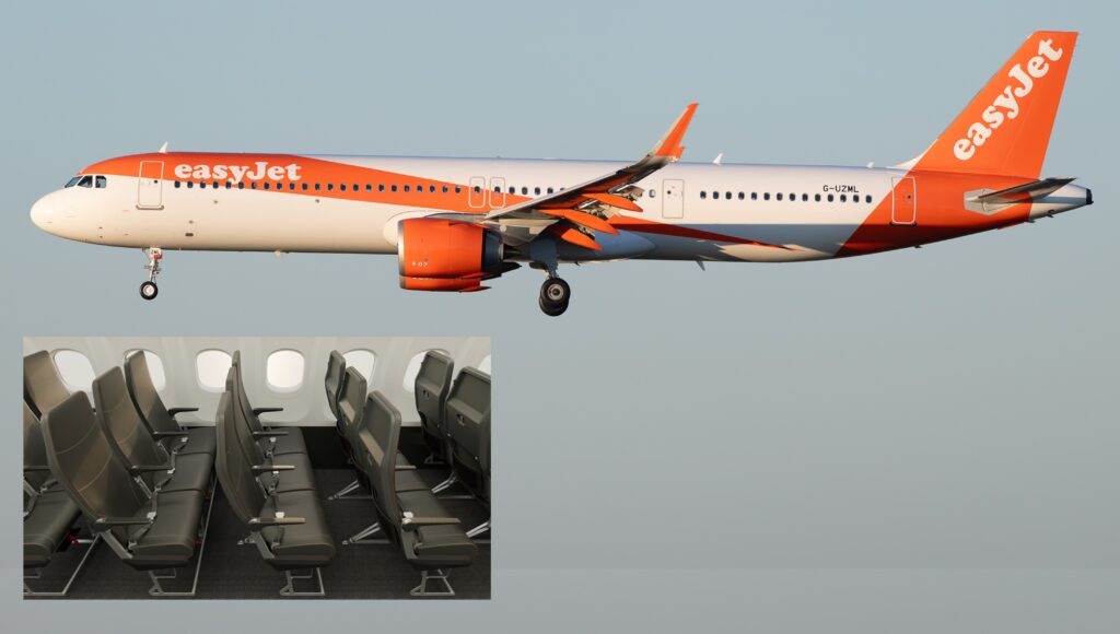 easyJet aposta em assentos de última geração para oferecer maior conforto e eficiência operacional
