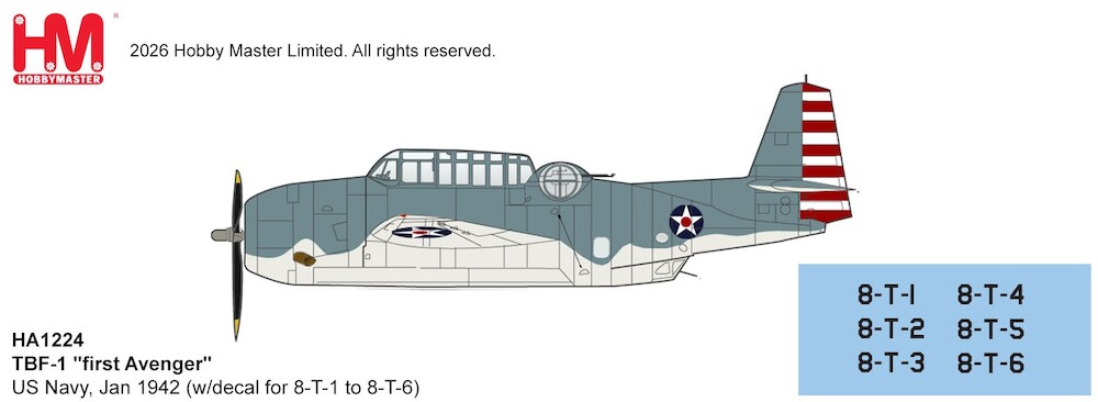 hobbymaster-ha1224-grumman-tbf-1-avenger-first-avenger-us-navy-jan-1942-wdecal-for-8-t-1-to-8-t-6-x37-220330_0