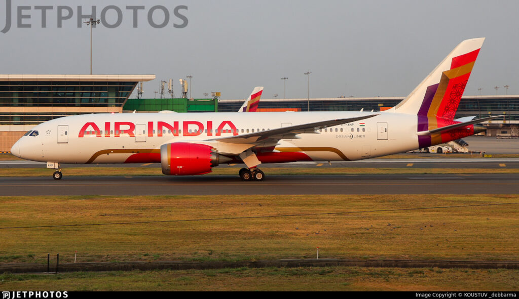 Air India recebe segundo Boeing 787-8 retrofitado