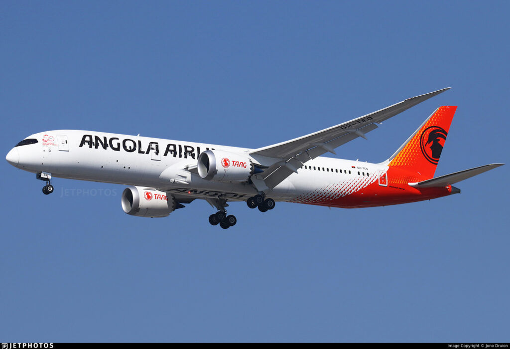 TAAG vai operar com Boeing 787-9 Dreamliner na rota Luanda – Lisboa